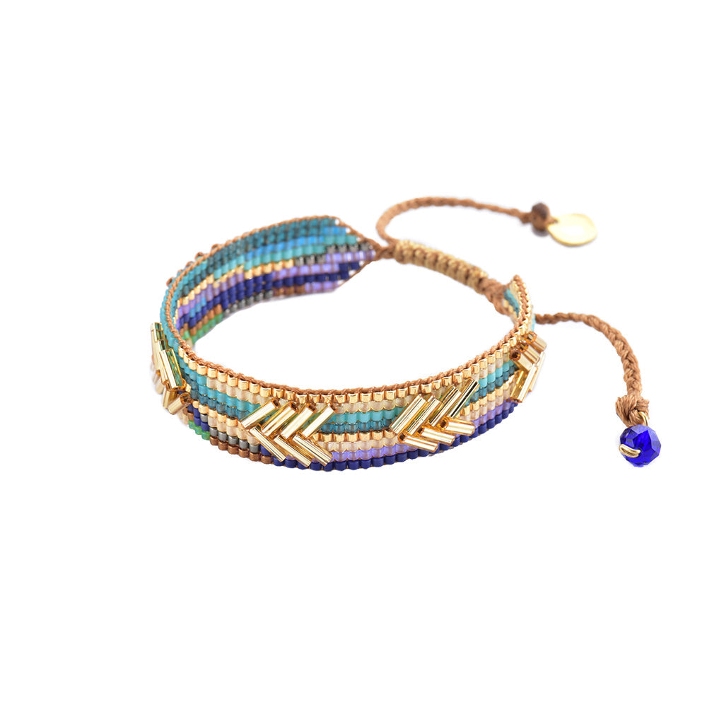 Chevron Blue Small Bracelet