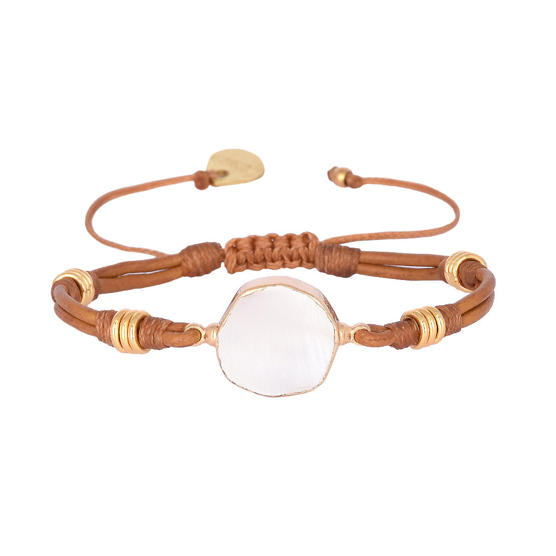 Brazilian Stone White/Brown Bracelet