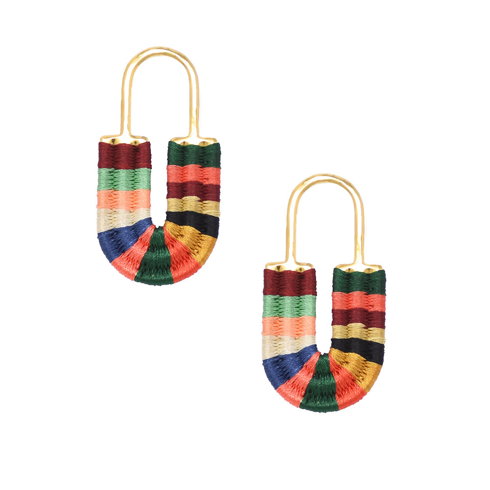 Afrika Lock Multicolor Earrings