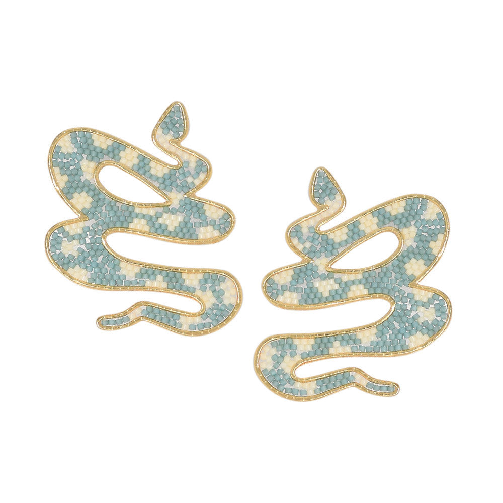 Serpent Turquoise Earrings