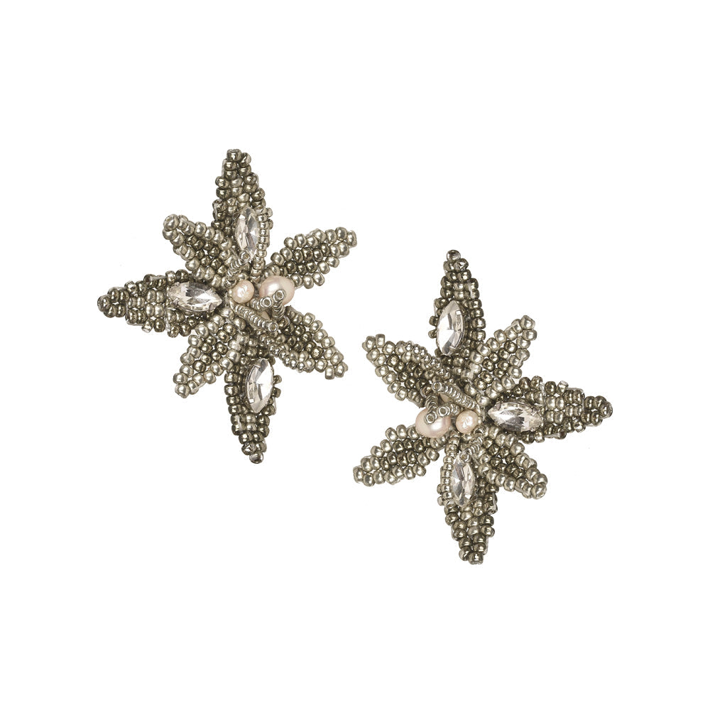 Gardenia Siver Earrings