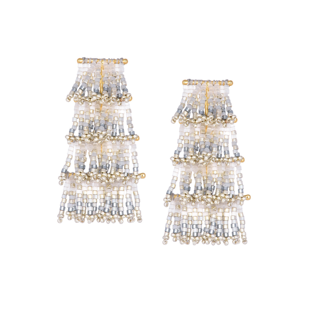 Cascade stud earrings