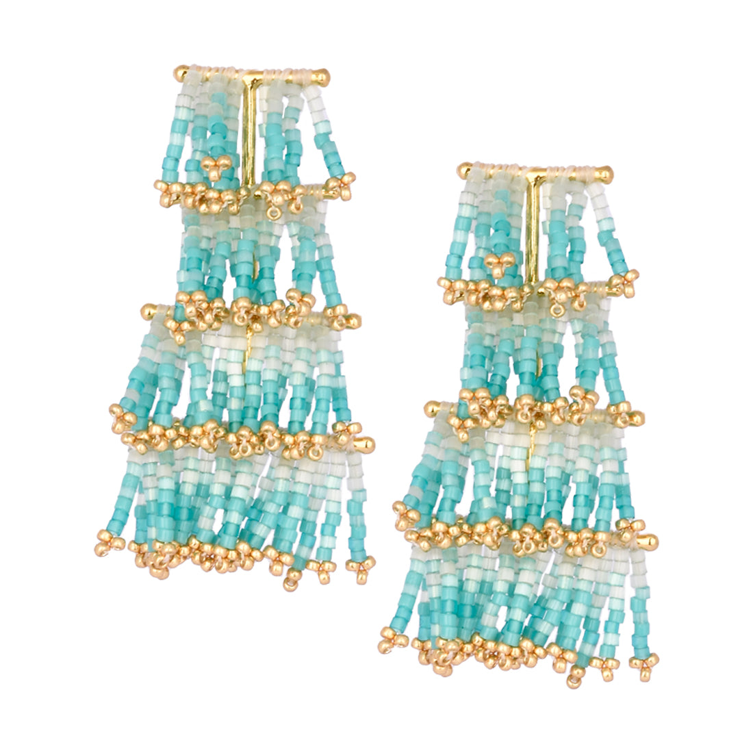 Cascade stud earrings