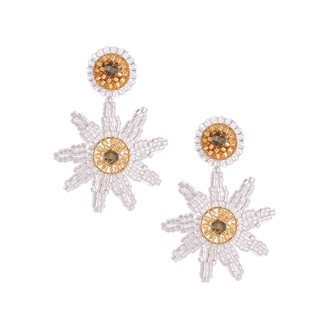 Sunshine Silver Earrings