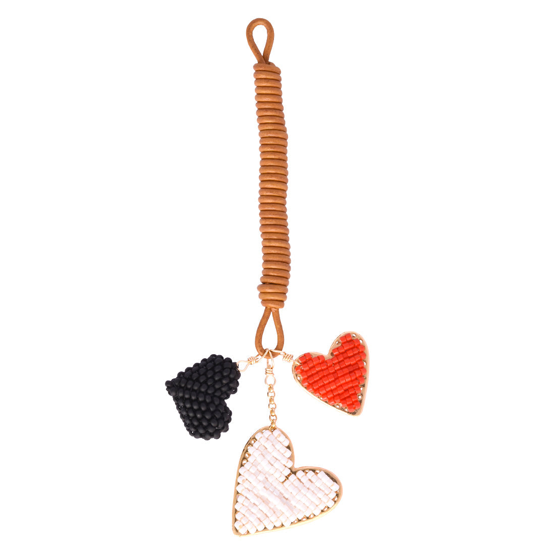 Heartsy Bag Red/Brown Charm